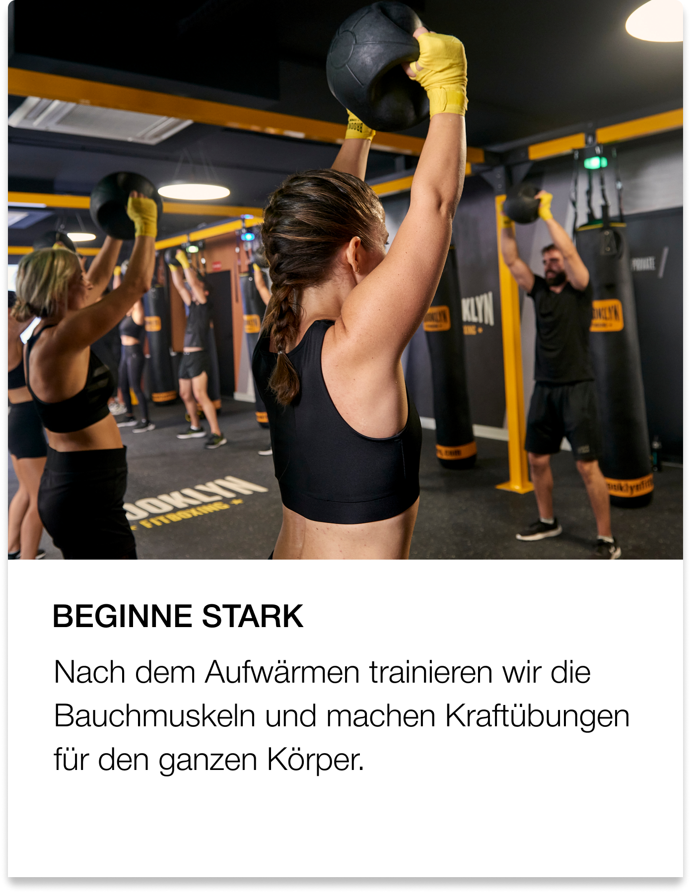 Beginne stark